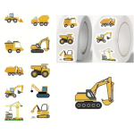 Construction Vehicle Stickers assorted